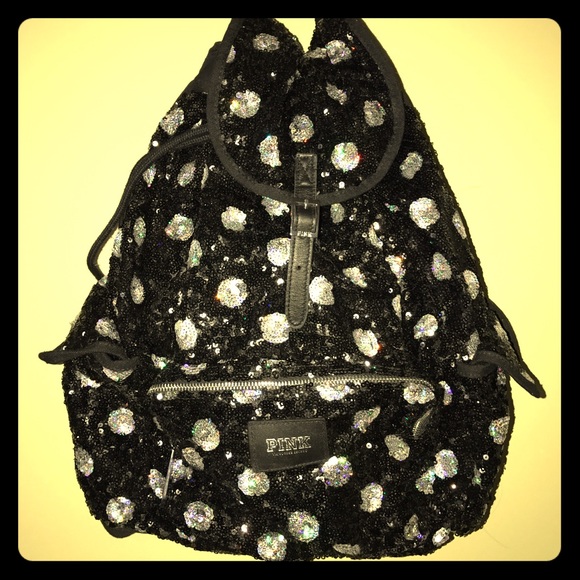 PINK Victoria's Secret Handbags - Sequined VS backpack